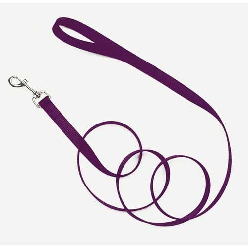 Coastal Heavy-Duty Single Ply Nylon Dog Leash - Purple - L:72 X W:1 Inch Default Title