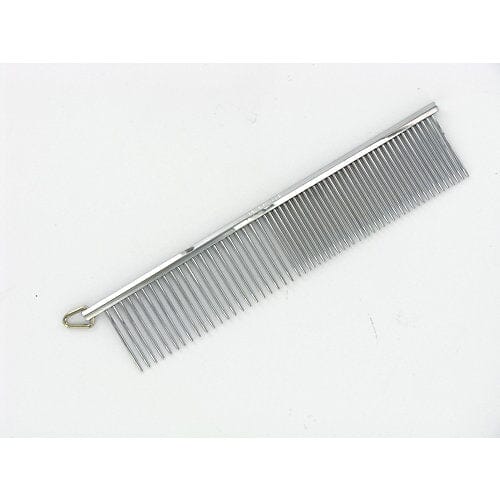 Coastal Safari Fine and Medium Silver Dog Comb - Large - 7.25 Inch Default Title