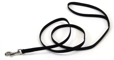 Coastal Single Ply Nylon Dog Leash Black L:72 X 3/8 Inch