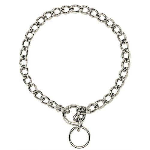 Coastal Titan Metal Choke Training Dog Collar - Chrome L:16 Inch X W:2.5 MM