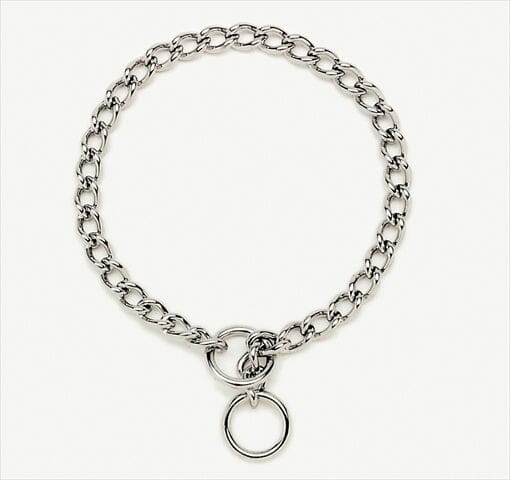 Coastal Titan Metal Choke Training Dog Collar - Chrome L:12 Inch X W:1.5 MM