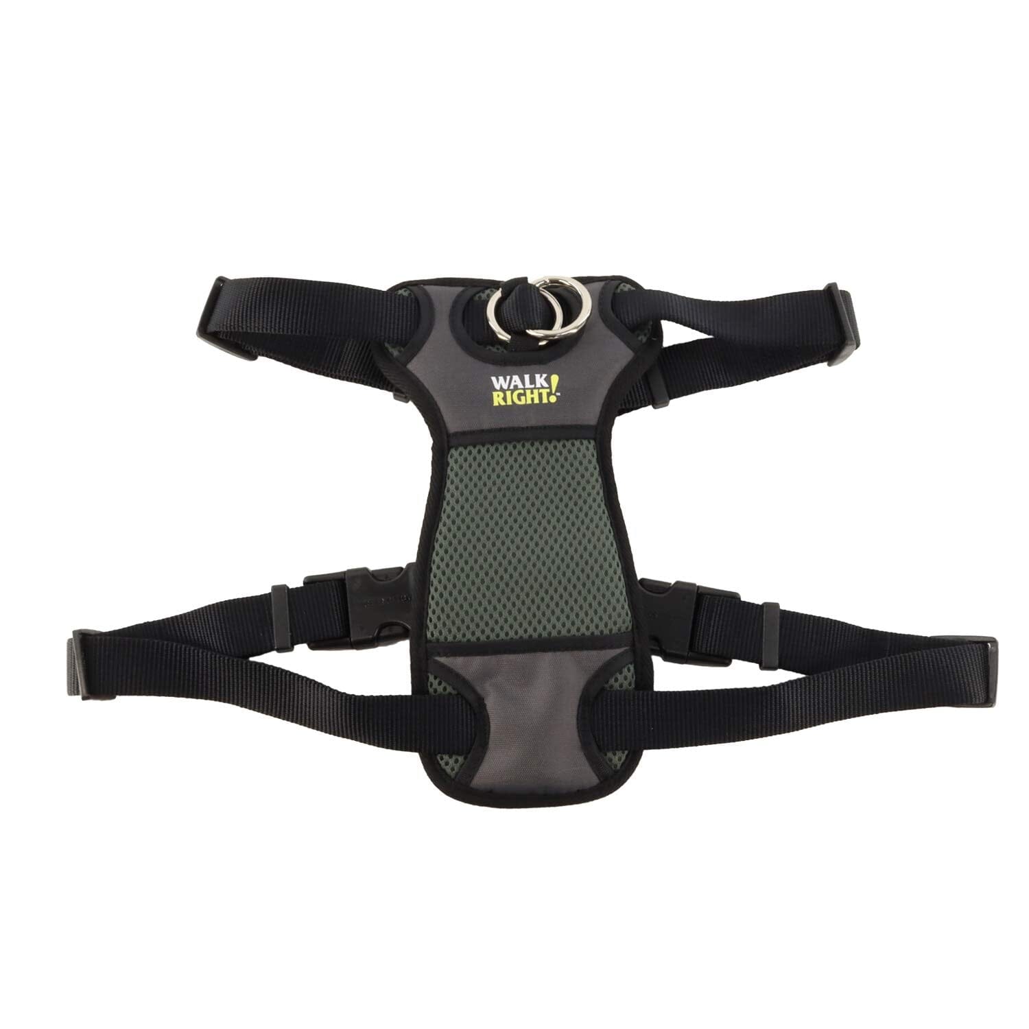 Coastal Walk Right No-Pull Padded Dog Harness Black Large (26-38")