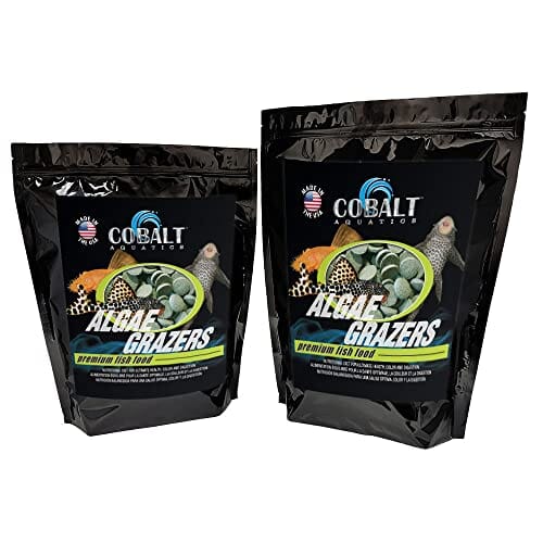 Cobalt Aquatics Algae Grazers Salt and Freshwater Fish Food - 2.3 Oz  