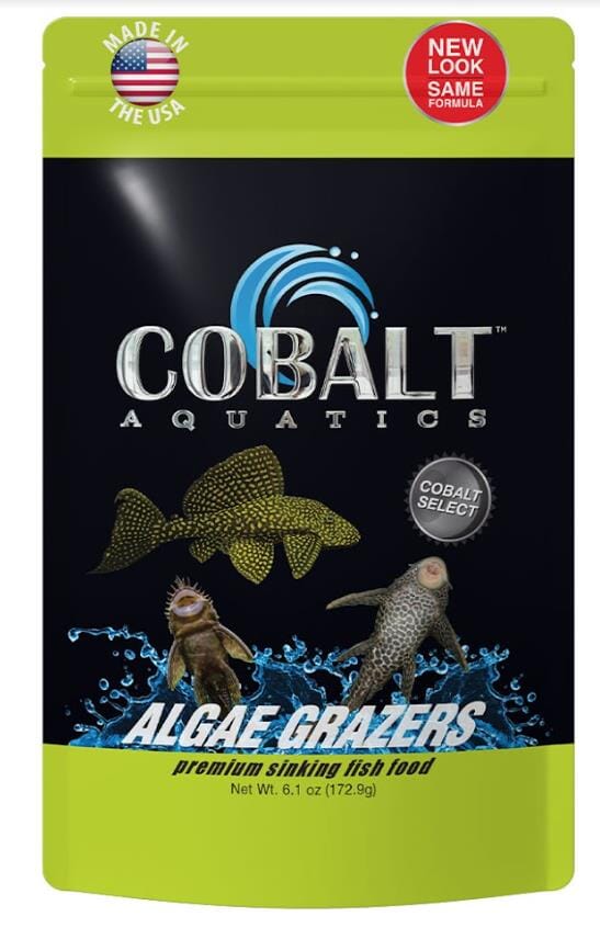 Cobalt Aquatics Algae Grazers Salt and Freshwater Fish Food - 6.1 Oz  