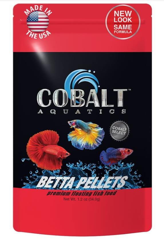 Cobalt Aquatics Betta Pellets Fish Food - 1.2 Oz  