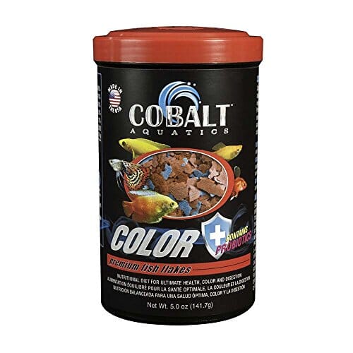 Cobalt Aquatics Colored Flakes Fresh and Salwater Fish Food - .5 Oz  