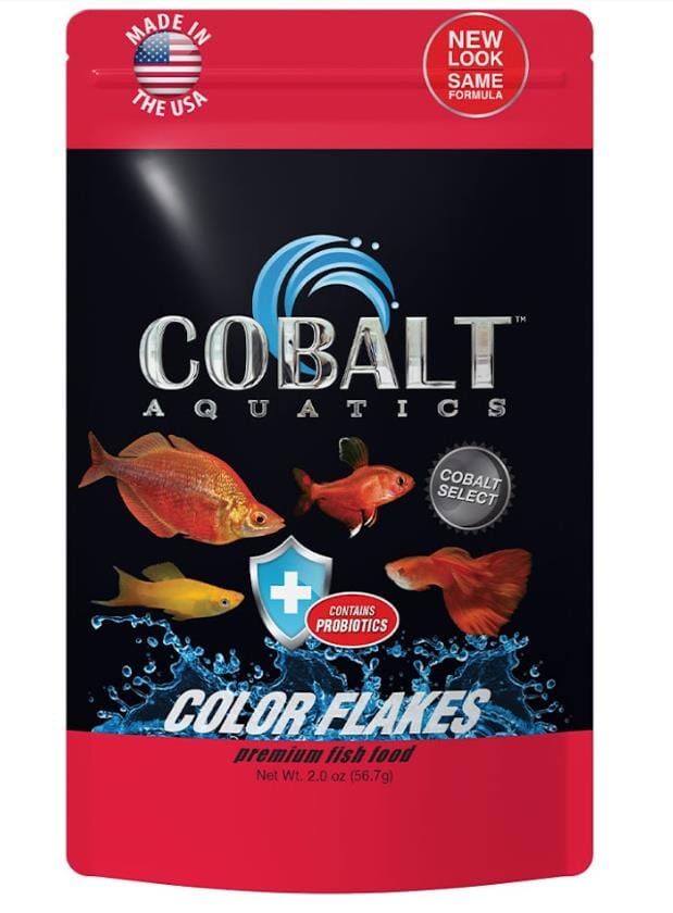 Cobalt Aquatics Colored Flakes Freshwater Fish Food - 2 Oz  