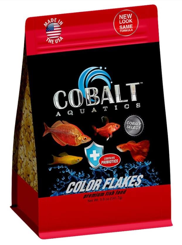 Cobalt Aquatics Colored Flakes Freshwater Fish Food - 5 Oz  