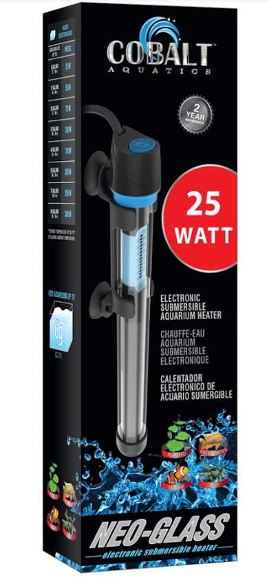 Cobalt Aquatics Neo-Glass Aquarium Heater - 25WT  