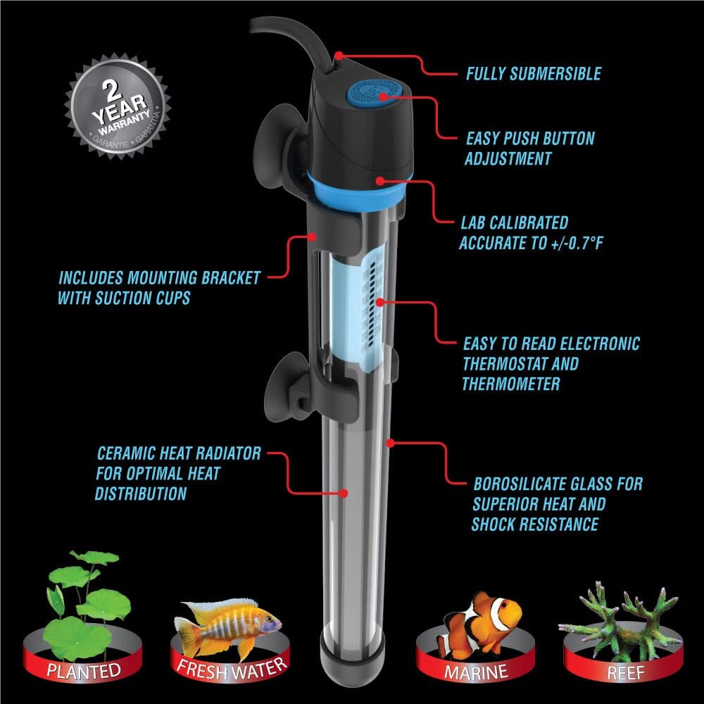 Cobalt Aquatics Neo-Glass Aquarium Heater - 300WT  