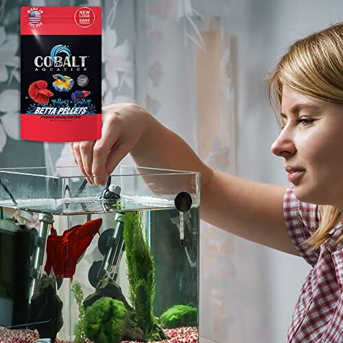 Cobalt Aquatics Select Betta Pellets with Color Enhancing Tropical Fish Food - 1.2 Oz