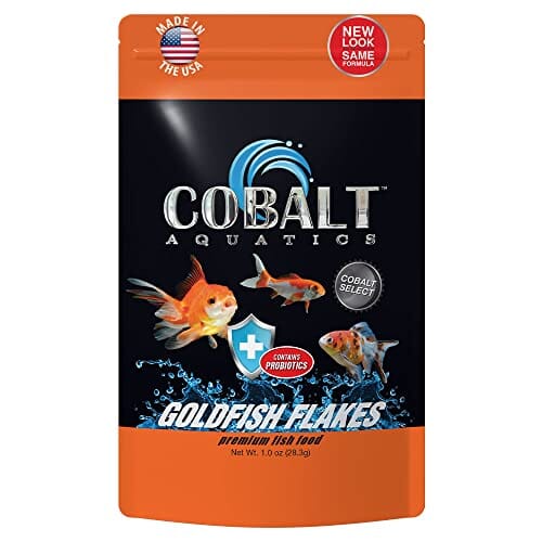 Cobalt Aquatics Select Goldfish Color Enhancing Freeze-Dried Tropical Frish Food Flakes 1 Ounce