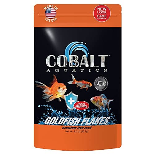 Cobalt Aquatics Select Goldfish Color Enhancing Freeze-Dried Tropical Frish Food Flakes 2 Ounce