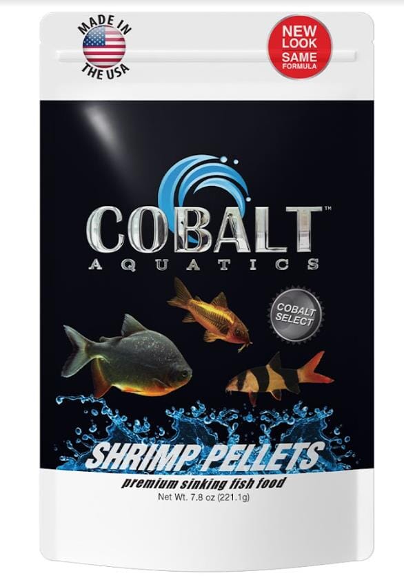 Cobalt Aquatics Shrimp Sinking Pellets Freshwater Fish Food - 7.8 Oz  