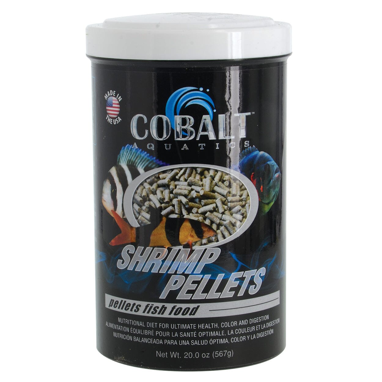 Cobalt Aquatics Sinking Shrimp Pellets Freeze-Dried Tropical Fish Food 20 Ounce