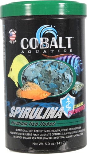 Cobalt Aquatics Spirulina Tropical and Marine Freeze-Dried Fish Food Flakes - 5 Oz Default Title