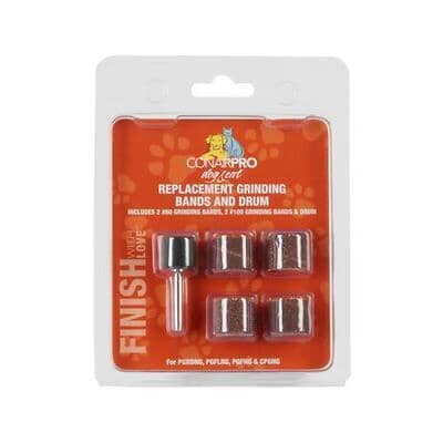 Conair Pro Dog and Cat Replacement Grinding Bands and Drum for Conair Nail Grinders - 4 Count Default Title