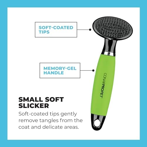 Conair Small Grooming Small-Breed Comb Slicker Brush and Nail Clipper Starter Pack - 3 Piece