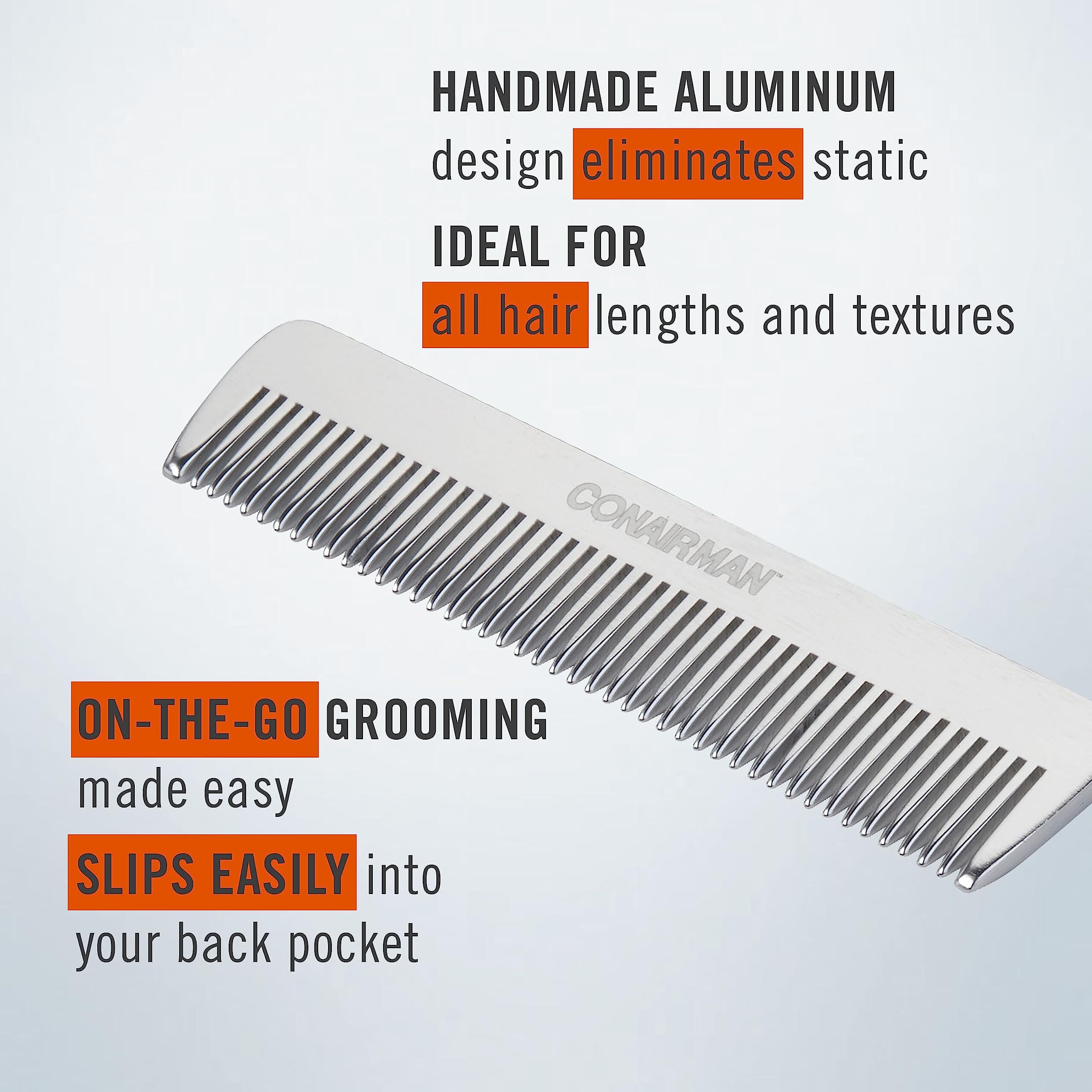 CONAIR Stainless Steel Comb - Medium  