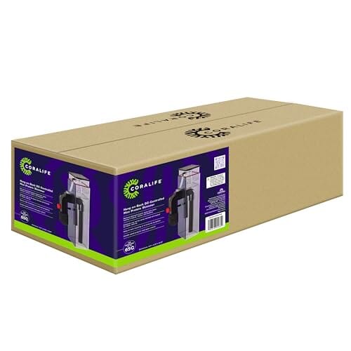 Coralife Hang On Back DC-Controlled Mini Aquarium Protein Skimmer - Up to 65 Gallon Aquarium