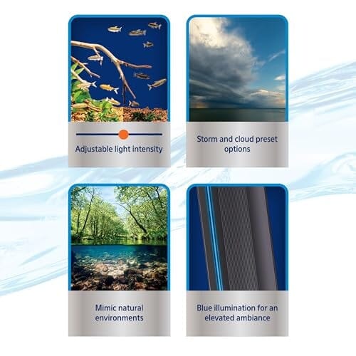 Coralife Seascape Wifi and Bluetooth Smart Programmable Saltwater and Freshwater LED Light Fixture