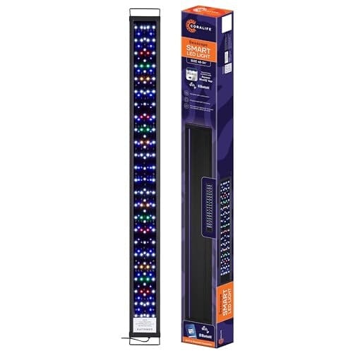 Coralife Seascape Wifi and Bluetooth Smart Programmable Saltwater and Freshwater LED Light Fixture 48-54 Inch