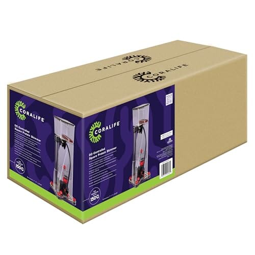 Coralife Square Shaped DC-Controlled Aquarium Protein Skimmer - Up to 150 Gallon Aquarium