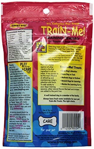 Crazy Dog Train Me Bacon Soft and Chewy Dog Treats - Mini - 4 Oz  