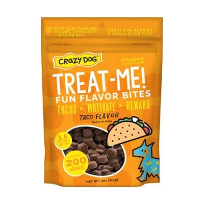 Crazy Dog Train-Me Training Reward Taco Flavored Mini Soft and Chewy Dog Treats - 4 Oz Default Title