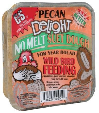 C&S Delight No Melt Suet Dough Wild Bird Food - Pecan - 11.75 Oz