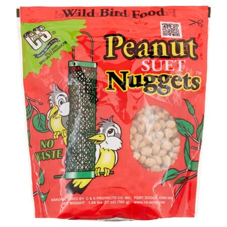 C&S Suet Nuggets Wild Bird Food - Peanut - 27 Oz
