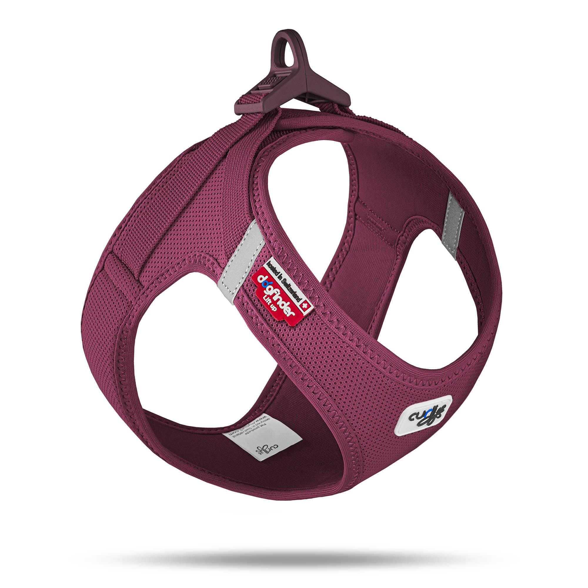 Curli Clasp Mesh Vest Dog Harness - Ruby - Large  