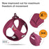 Curli Clasp Mesh Vest Dog Harness - Ruby - Medium  