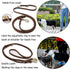 Curli Leather Adjustable Dog Leash - Brown - Large  