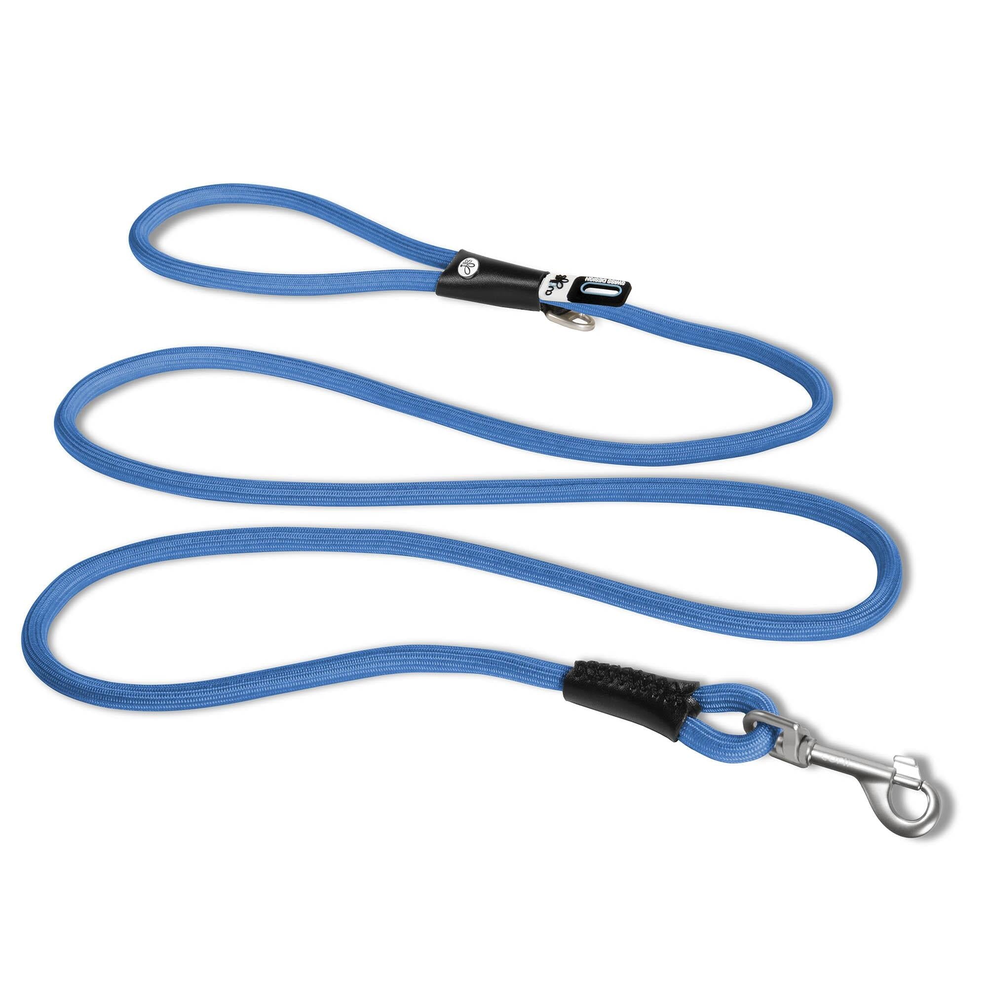 Curli Stretch Comfort Dog Leash - Blue - Medium  