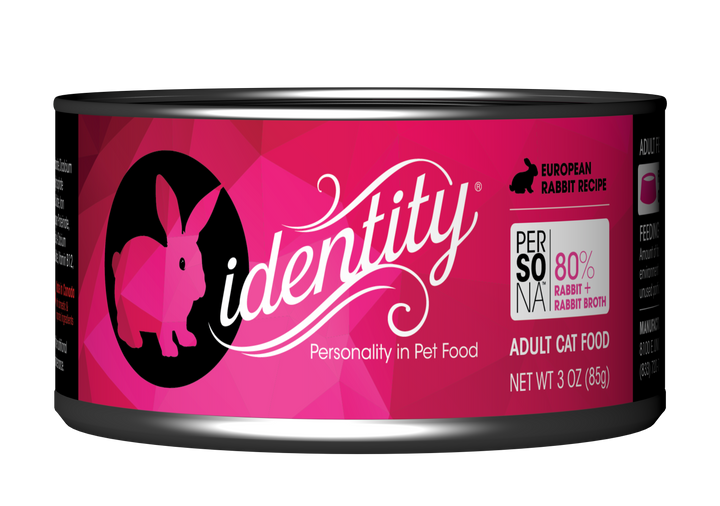 Identity Persona Free-Range French Rabbit Adult Canned Cat Food - 3 Oz - Case of 24