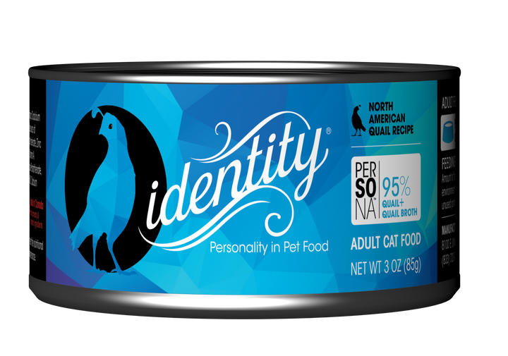 Identity Persona Free-Range North American Quail Adult Canned Cat Food - 3 Oz - Case of 24