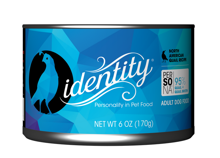 Identity Persona Free-Range North American Quail Canned Dog Food - 6 Oz - Case of 24