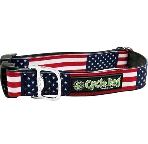 Cycle Dog Earth-Friendly Fatty Dog Collar - USA Pattern - Large  