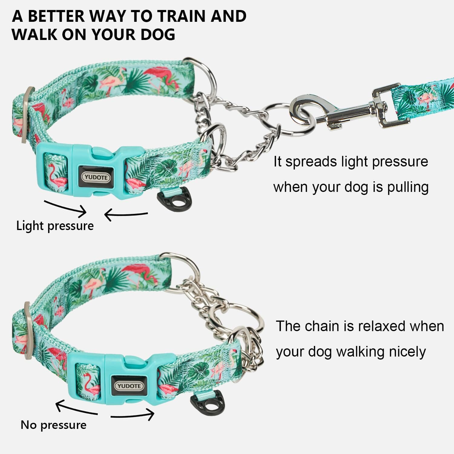 Cycle Dog Earth-Friendly Fatty Martingale Dog Collar - Flamingo - Large  