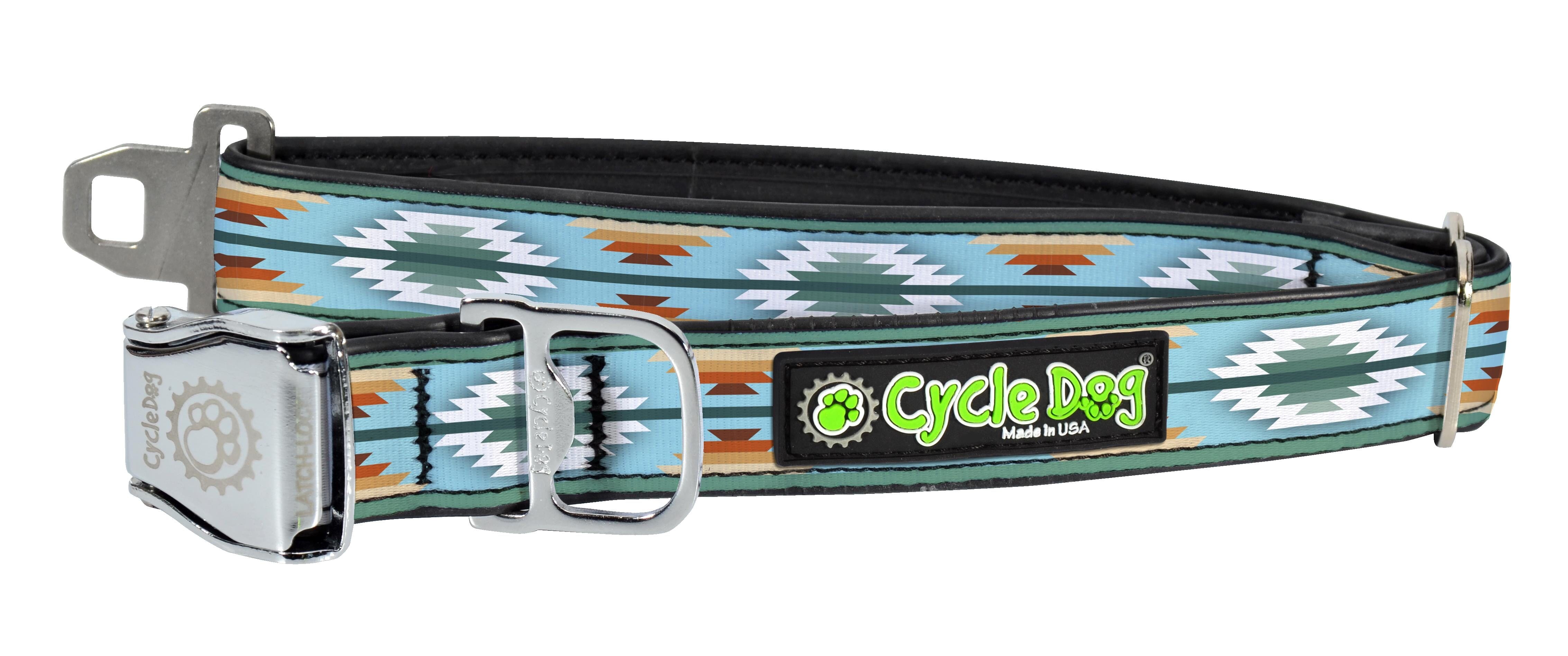 Cycle Dog Regular Earth-Friendly Dog Collar - Blue Campfire Blanket - Medium  