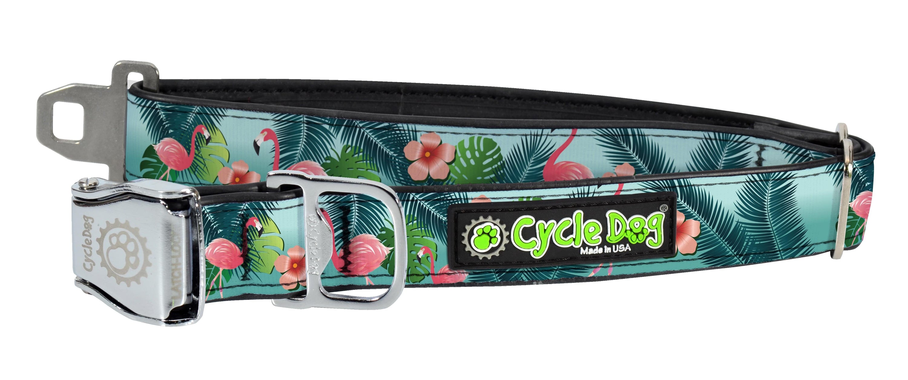 Cycle Dog Regular Earth-Friendly Dog Collar - Flamingo - Large  