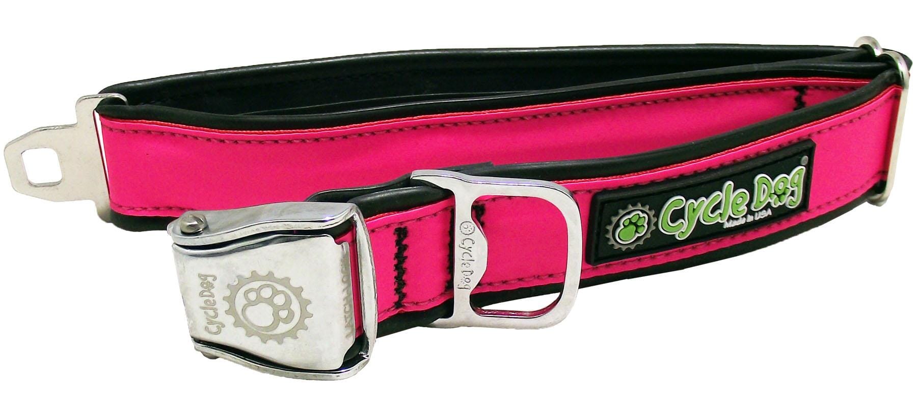 Cycle Dog Regular Earth-Friendly Dog Collar - Hot Pink - Large  