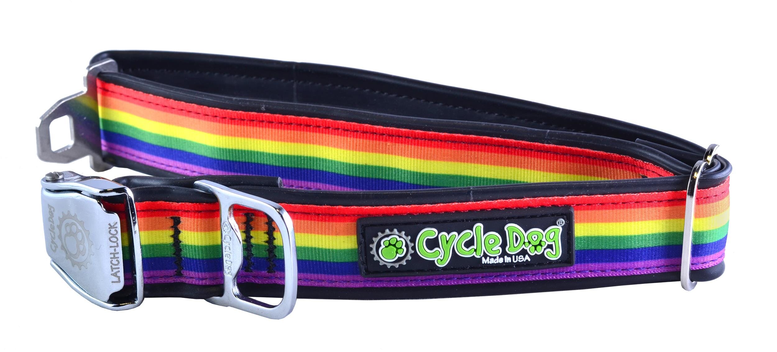 Cycle Dog Regular Earth-Friendly Dog Collar - Pride - Medium  