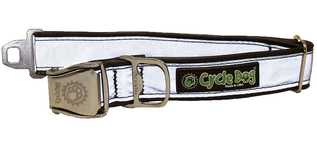 Cycle Dog Regular Earth-Friendly Dog Collar - Silver - Large  