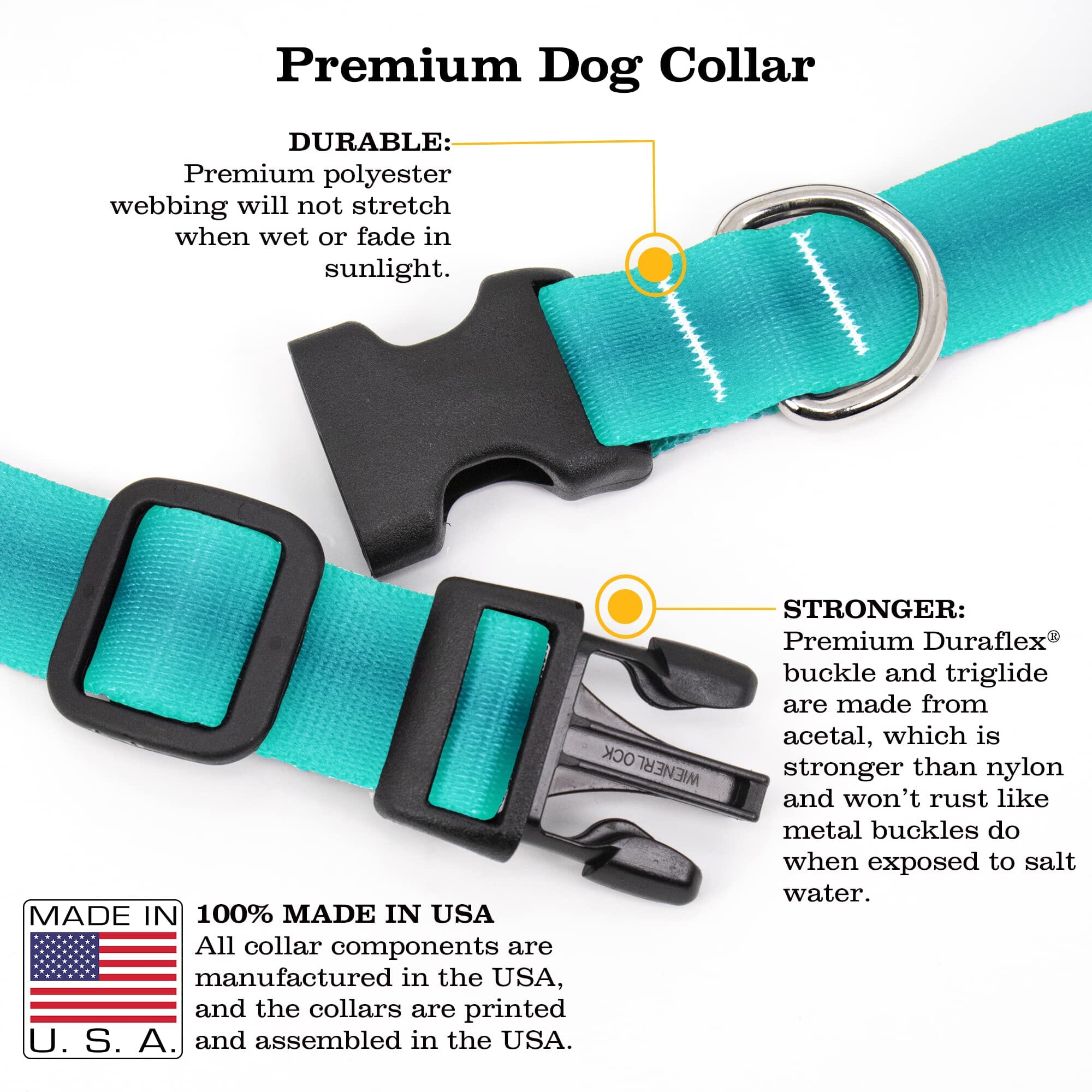 Cycle Dog Regular Earth-Friendly Dog Collar - Wildflower - Medium  