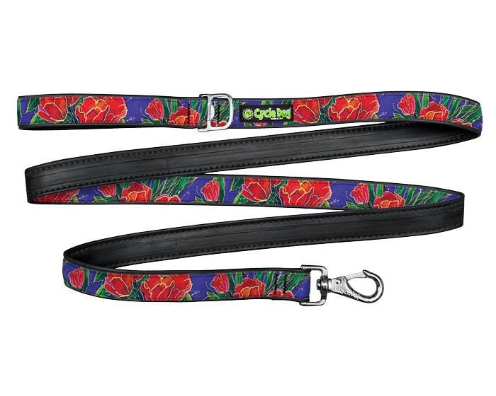 Cycle Dog Regular Earth-Friendly Dog Leash - Red Tulip - 6' Feet  