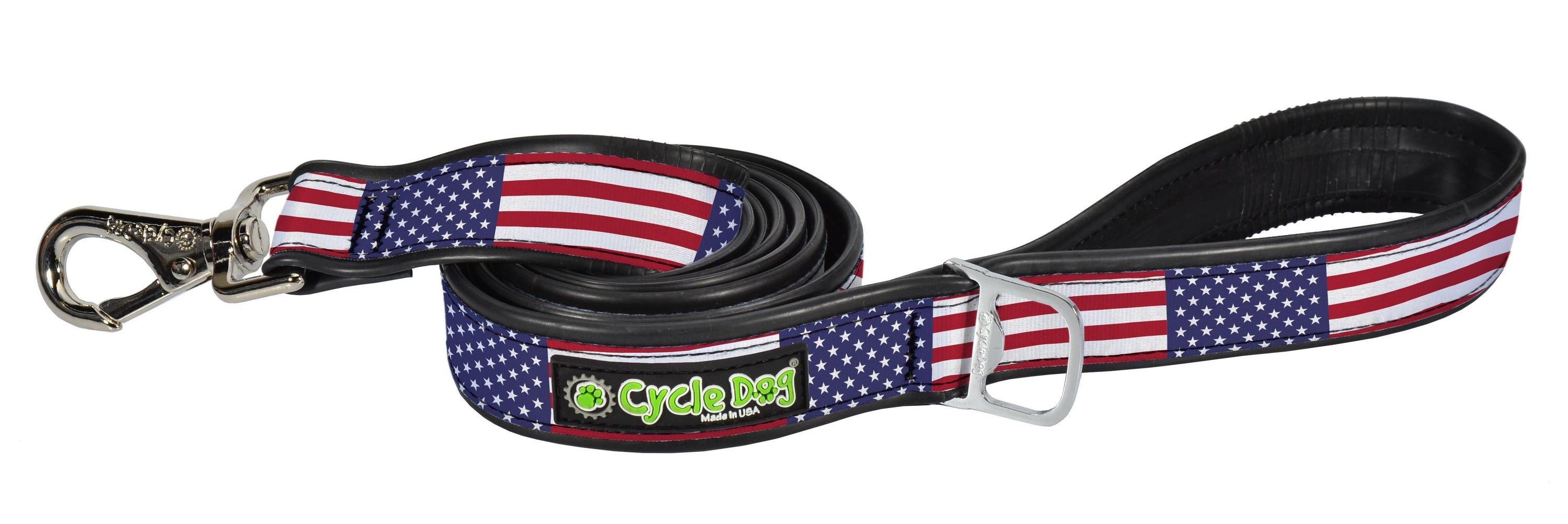 Cycle Dog Regular Earth-Friendly Dog Leash - USA Pattern - 6' Feet  