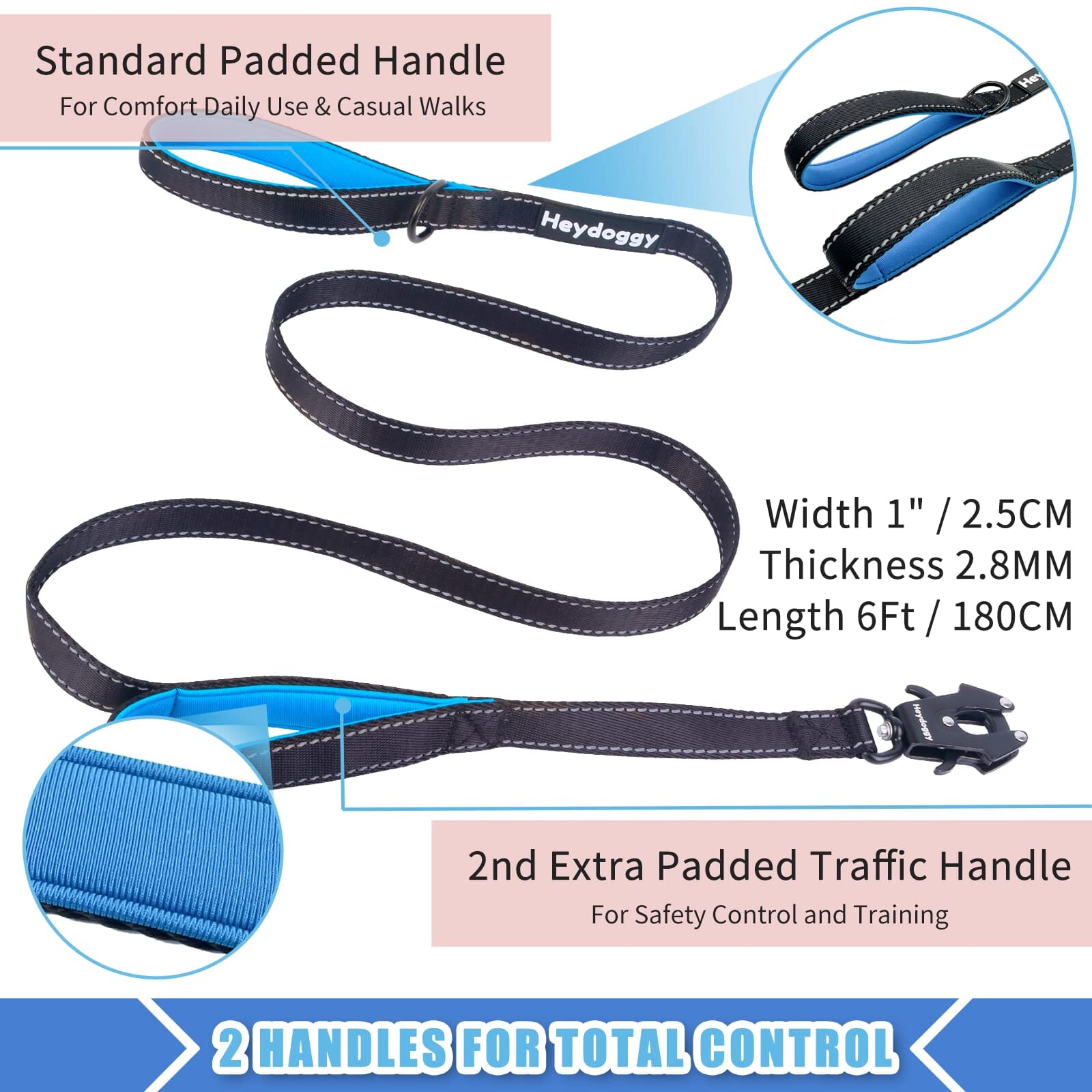 Cycle Dog Regular Earth-Friendly Dog Leash - USA Pattern - 6' Feet  