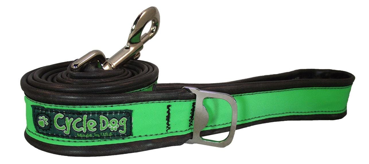 Cycle Dog Regular Max Reflective Earth-Friendly Dog Leash - Green - 6 Feet  